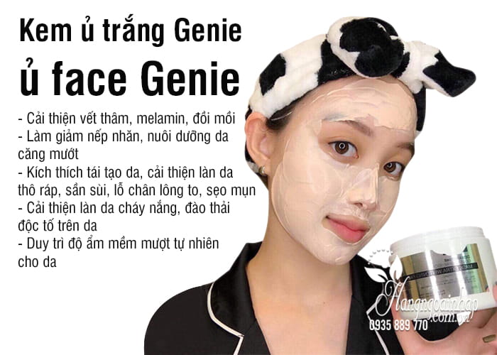 Kem ủ trắng Genie, ủ face Genie 250g Hàn Quốc 2