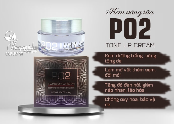 Kem váng sữa PO2 Tone Up Cream 50g của Hàn Quốc 5