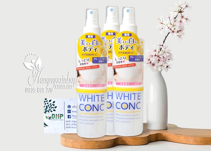 Lotion xịt dưỡng trắng da White Conc Vitamin C 245ml Nhật Bản 0