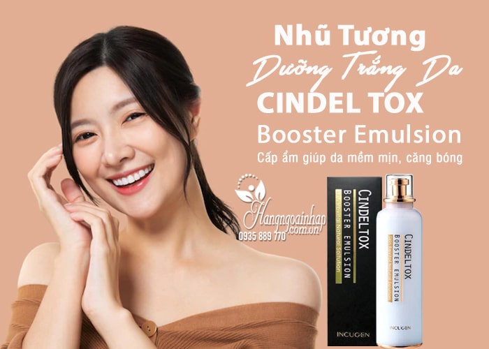 Nhũ tương dưỡng trắng da Cindel Tox Booster Emulsion 120ml 8