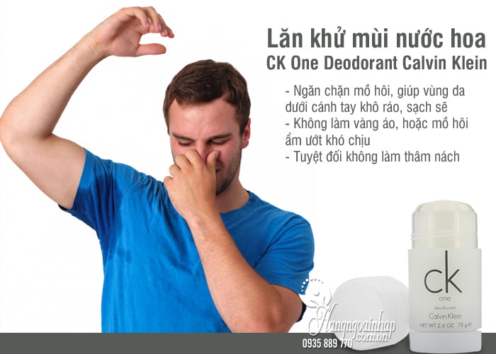 Lăn khử mùi nước hoa CK One Deodorant Calvin Klein 75g