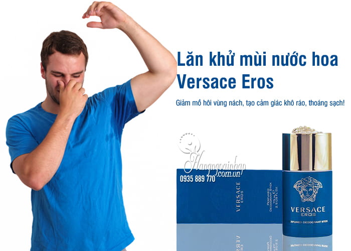 Lăn khử mùi nước hoa Versace Eros 75ml dành cho nam 24