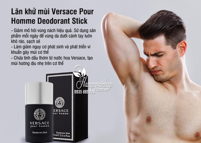 Lăn khử mùi Versace Pour Homme Deodorant Stick 75ml 6