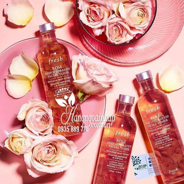 Nước hoa hồng cân bằng da Fresh Rose Deep Hydration của Mỹ  3