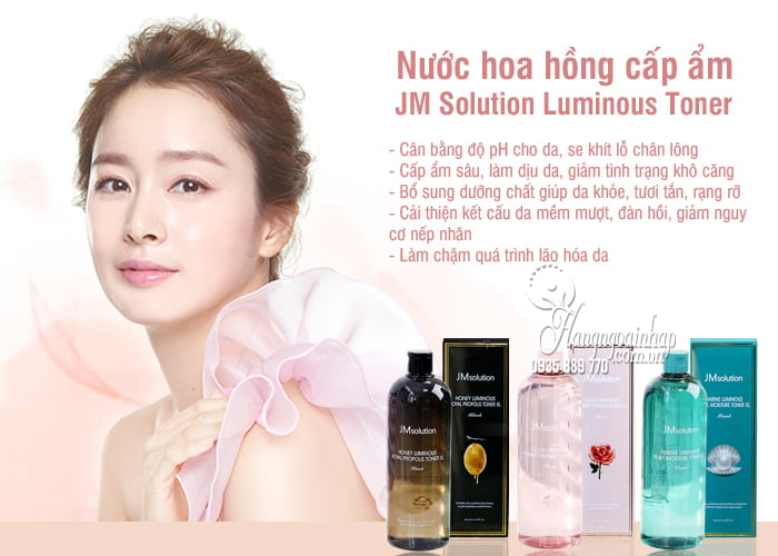 Nước hoa hồng cấp ẩm JM Solution Luminous Toner 600ml 2