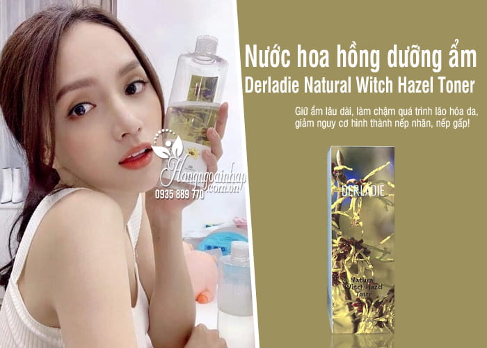 Nước hoa hồng dưỡng ẩm Derladie Natural Witch Hazel Toner 1