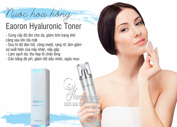 Nước hoa hồng Eaoron Hyaluronic Toner 120ml của Úc 7