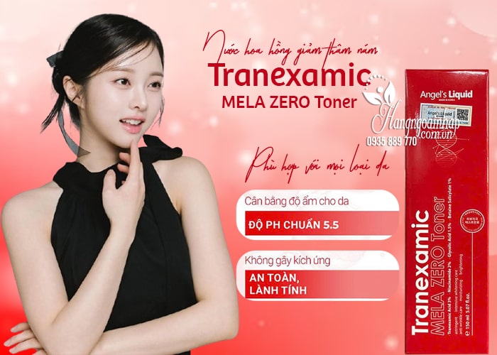 Nước hoa hồng giảm thâm nám Tranexamic Mela Zero Toner 150ml 1