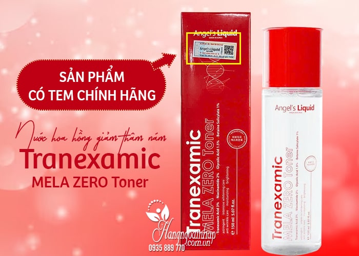 Nước hoa hồng giảm thâm nám Tranexamic Mela Zero Toner 150ml 44