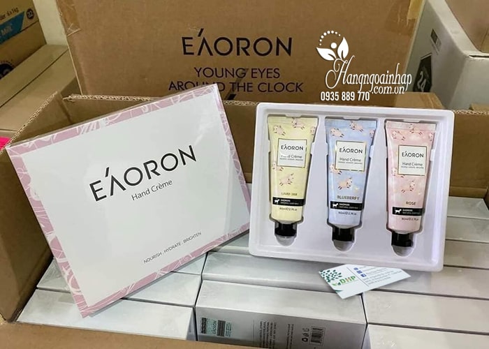 Set 3 kem dưỡng da tay Eaoron Hand Creme 80ml của Úc 0