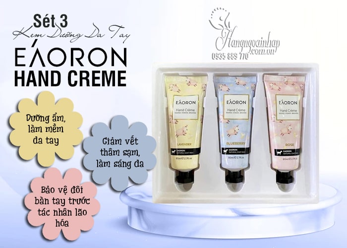 Set 3 kem dưỡng da tay Eaoron Hand Creme 80ml của Úc 5