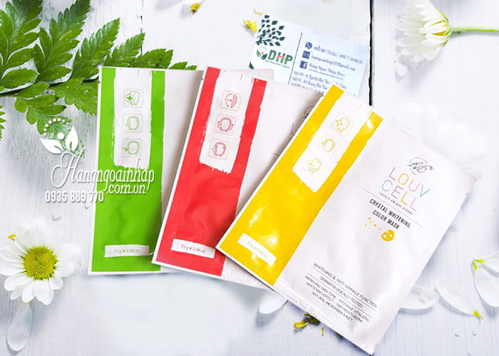 Mặt nạ chỉ tơ Louv Cell Crystal Color Mask của Hàn Quốc 7