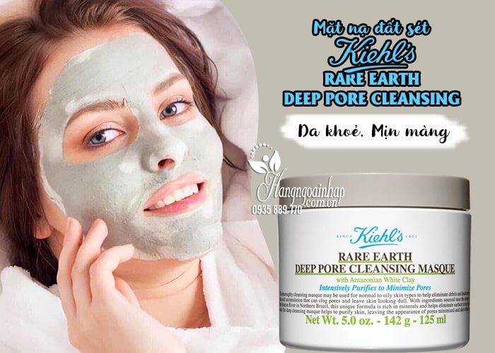 Mặt nạ khu đất sét Kiehl’s Rare Earth Deep Pore Cleansing 125ml của Mỹ 1