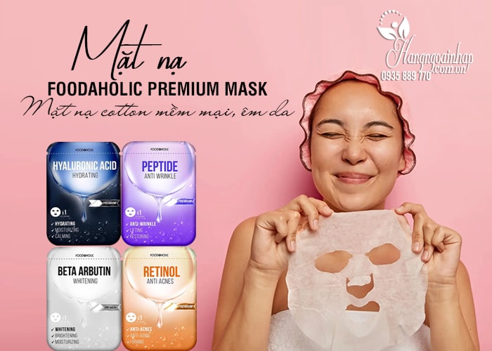 Mặt nạ Foodaholic Premium Mask 23ml Hàn Quốc 4 màu 78