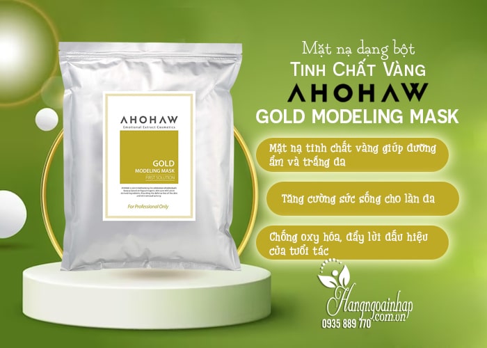 Mặt nạ tinh chất vàng Ahohaw Gold Modeling Mask dạng bột 43