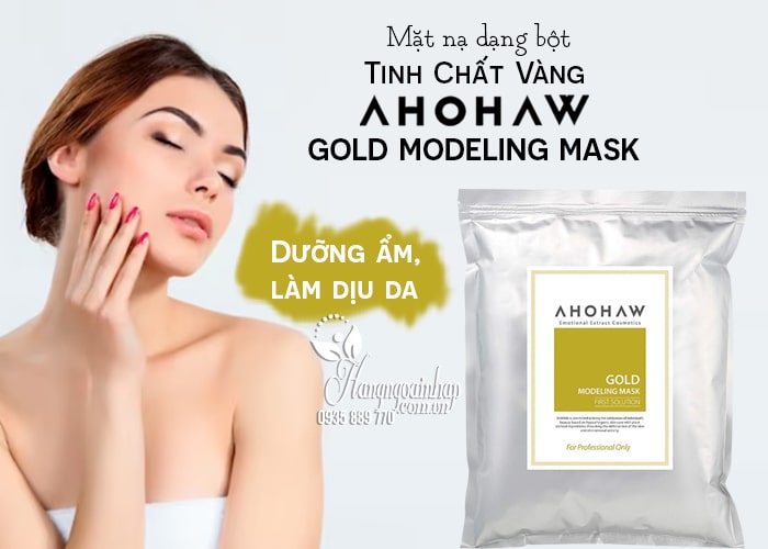 Mặt nạ tinh chất vàng Ahohaw Gold Modeling Mask dạng bột 1