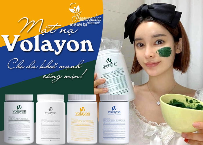 Mặt nạ Volayon dạng bột 500g của Hàn Quốc đủ 4 màu  5