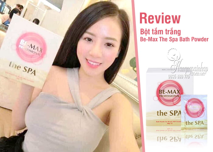 Bột tắm trắng Be-Max The Spa Bath Powder Nhật Bản hộp 12 gói 4