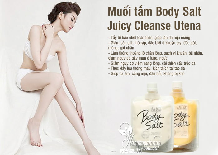 Muối tắm Body Salt Juicy Cleanse Utena 300g Nhật Bản 6