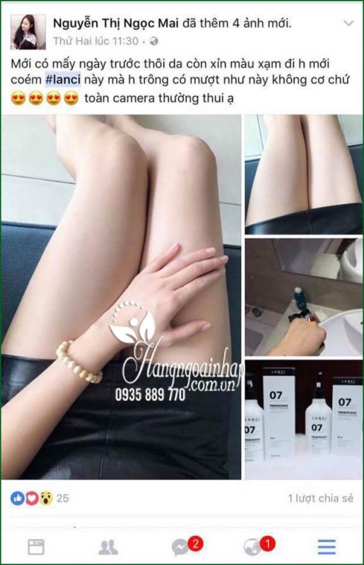 Set tắm trắng 7 ngày Lanci Perfect Whitening Body 7Days Hàn Quốc 89