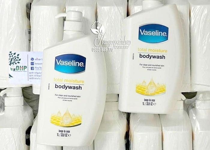 Sữa tắm dưỡng ẩm Vaseline Total Moisture Body Wash 1 lít  9