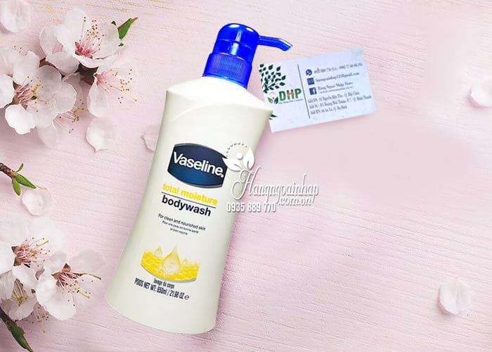 Sữa tắm dưỡng ẩm Vaseline Total Moisture Body Wash 650ml 9