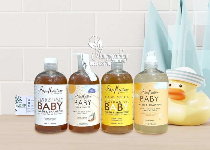 Sữa tắm gội cho bé Shea Moisture Baby Wash & Shampoo 384ml 9