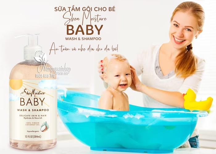 Sữa tắm gội cho bé Shea Moisture Baby Wash & Shampoo 384ml1