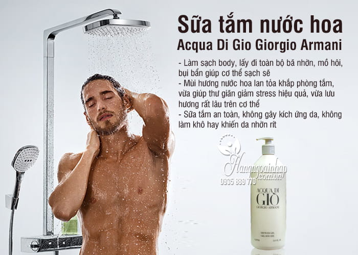 Sữa tắm nước hoa Acqua Di Gio Giorgio Armani 1 lít 3