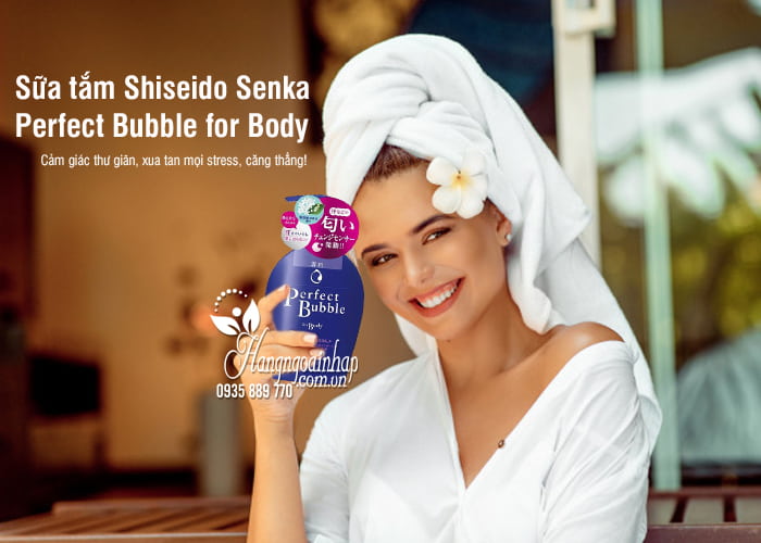 Sữa tắm Shiseido Senka Perfect Bubble for Body 500ml mẫu mới 8
