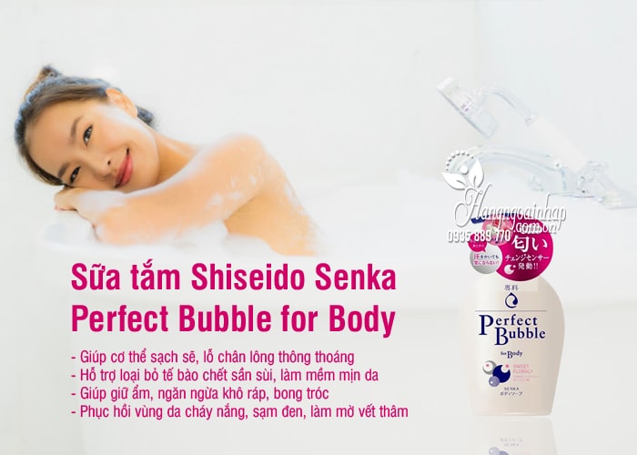 Sữa tắm Shiseido Senka Perfect Bubble for Body 500ml mẫu mới 3