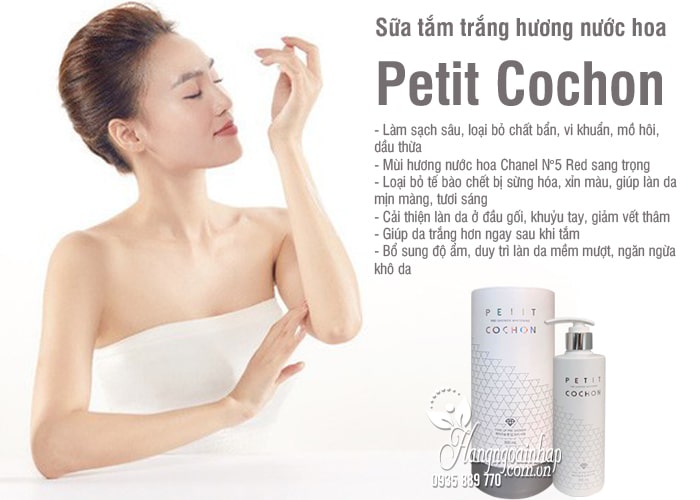 Sữa tắm trắng hương nước hoa Petit Cochon 300ml Hàn Quốc  2