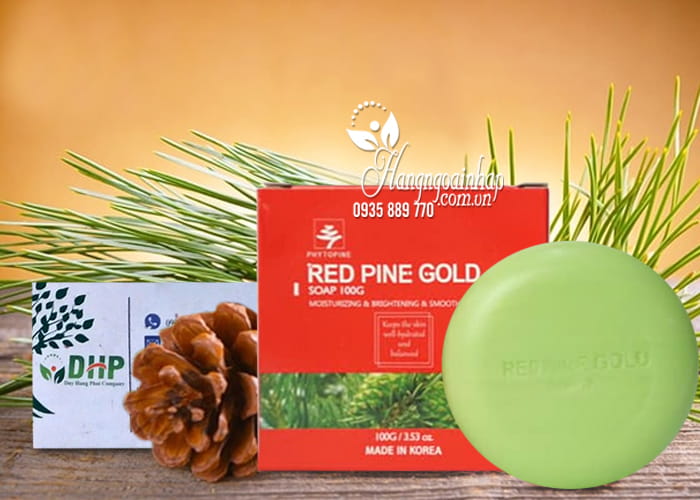 Xà phòng tinh dầu thông đỏ Red Pine Gold Soap 100g Hàn Quốc 4