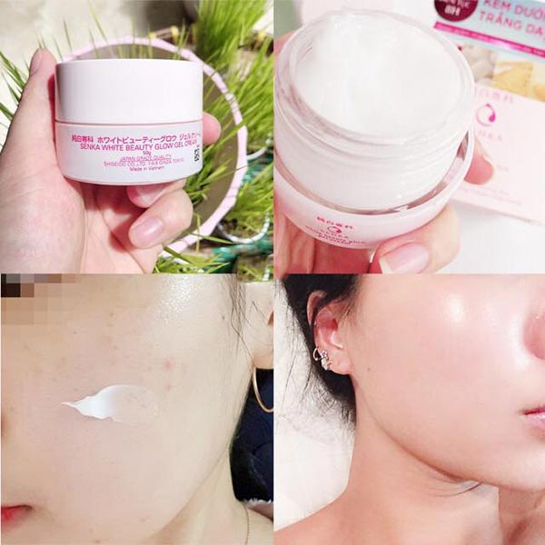 3. Kem dưỡng ngày Senka White Beauty Glow 50gr của Nhật