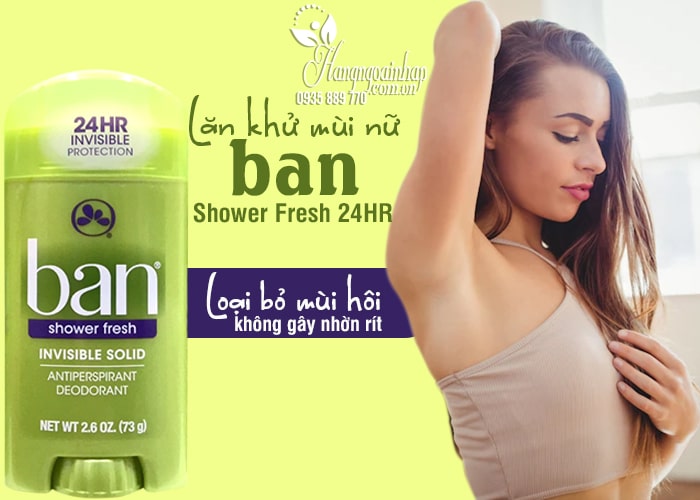 Lăn khử mùi Ban Shower Fresh 24HR dành cho nữ 3
