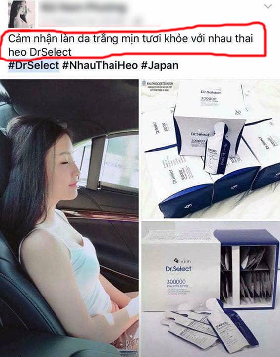 Nhau thai heo dr select placenta 300000 review từ một số khách hàng trên facebook ảnh2