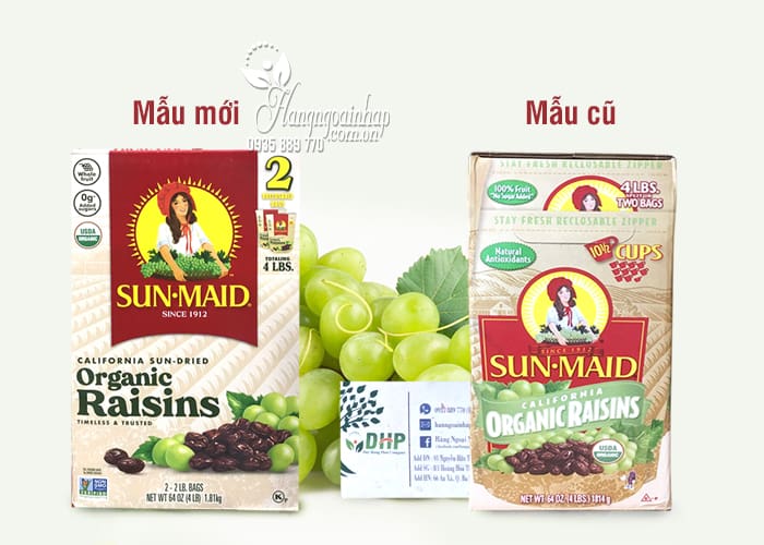 Nho khô hữu cơ Sun Maid Organic Raisins 907g x 2 của Mỹ 6