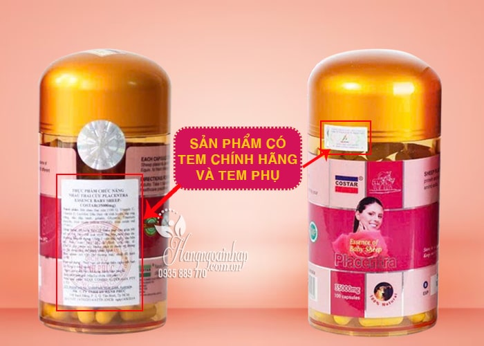 Nhau Thai Cừu Costar 35000mg - Sheep Placenta của Úc 35