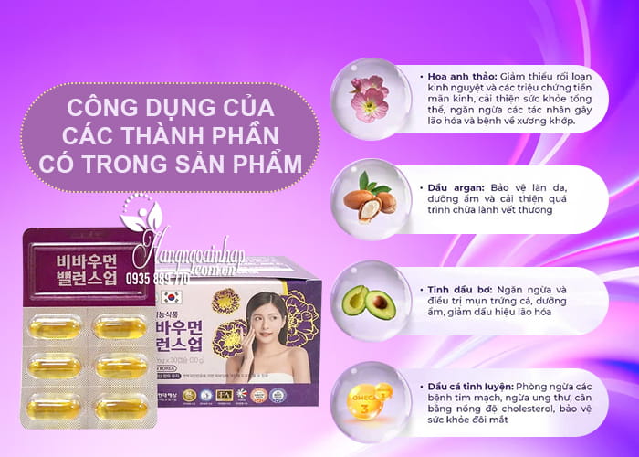 Viên uống nội tiết tố nữ Viva Woman Balance Up của Hàn Quốc 4