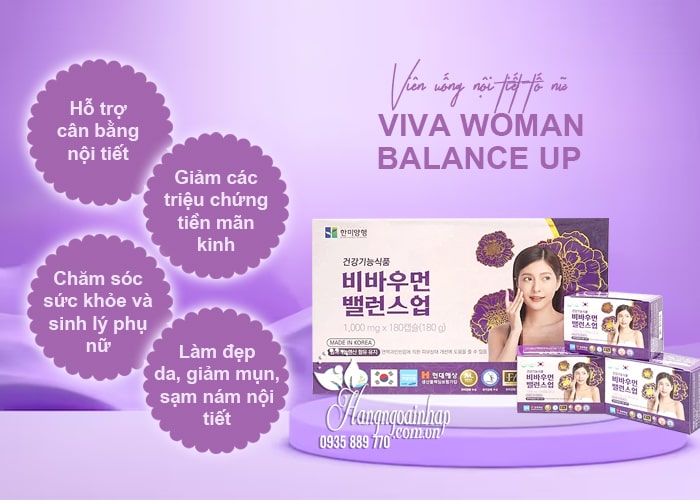 Viên uống nội tiết tố nữ Viva Woman Balance Up của Hàn Quốc 578