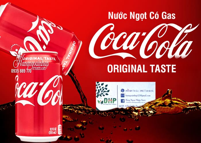 Nước ngọt có gas Coca Cola Original Taste của Mỹ