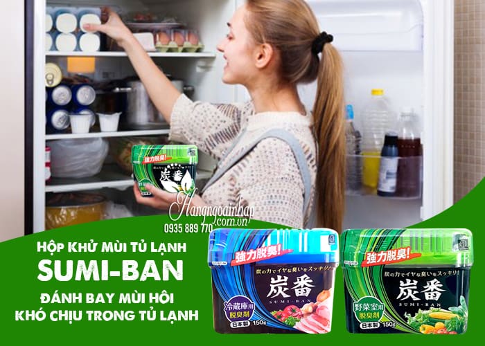 Hộp khử mùi tủ lạnh Sumi - Ban Kokubo Nhật Bản 150g 1