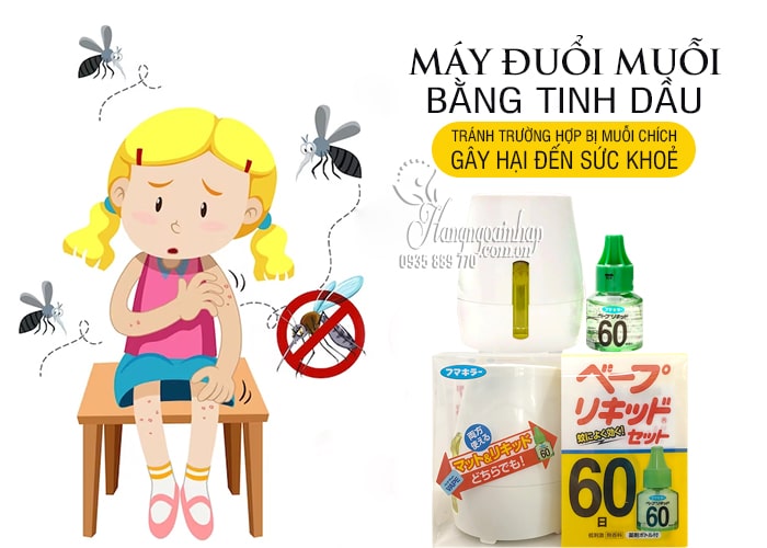 Máy Đuổi Muỗi Bằng Tinh Dầu Của Nhật Bản q