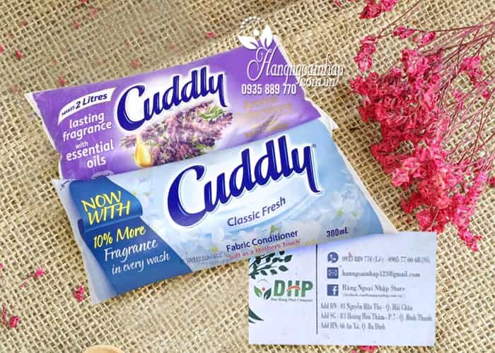 Nước xả vải đậm đặc, thơm lâu Cuddly 300ml của Úc 9