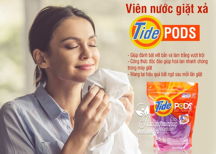 Viên Nước Giặt Xả Tide Pods 38 Viên 4