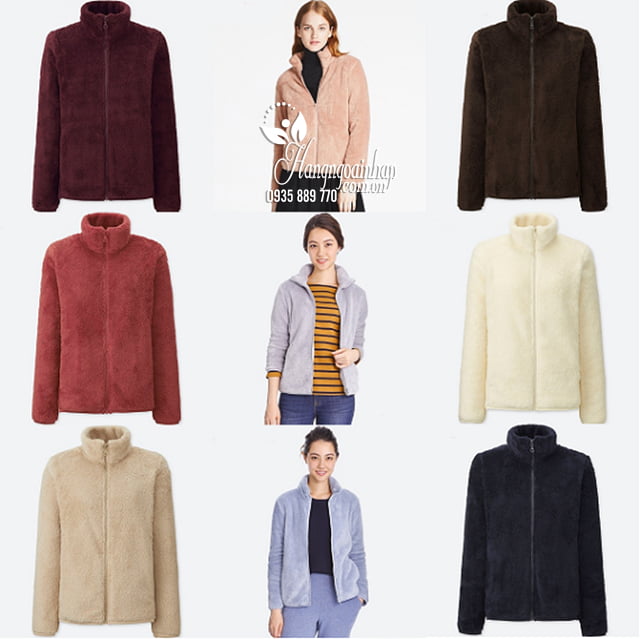 Áo nữ trần lót lông Uniqlo màu begi thanh lịch