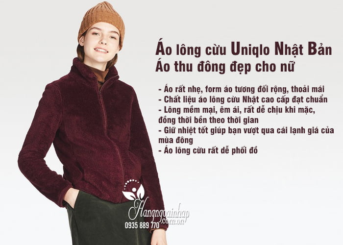 Áo lông cừu Uniqlo Nhật Bản - Áo thu đông đẹp cho nữ 2018 4