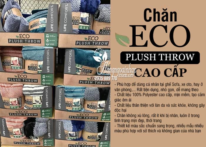 Chăn Eco Plush Throw cao cấp của Mỹ 152 x 177cm 8