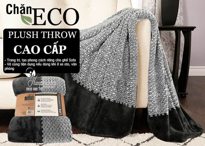 Chăn Eco Plush Throw cao cấp của Mỹ 152 x 177cm 1