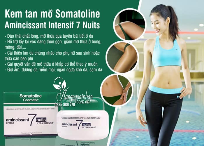 Kem tan mỡ Somatoline Amincissant Intensif 7 Nuits 400ml Pháp 5